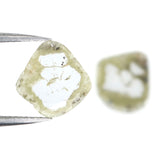 Natural Loose Slice Diamond Grey Color 2.20 CT 10.77 MM Slice Shape Rose Cut Diamond L2434