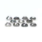 Natural Loose Round Rose Cut Diamond, Salt And Pepper Round Diamond, Natural Loose Diamond, Rose Cut Diamond, 1.26 CT Round Shape L2775