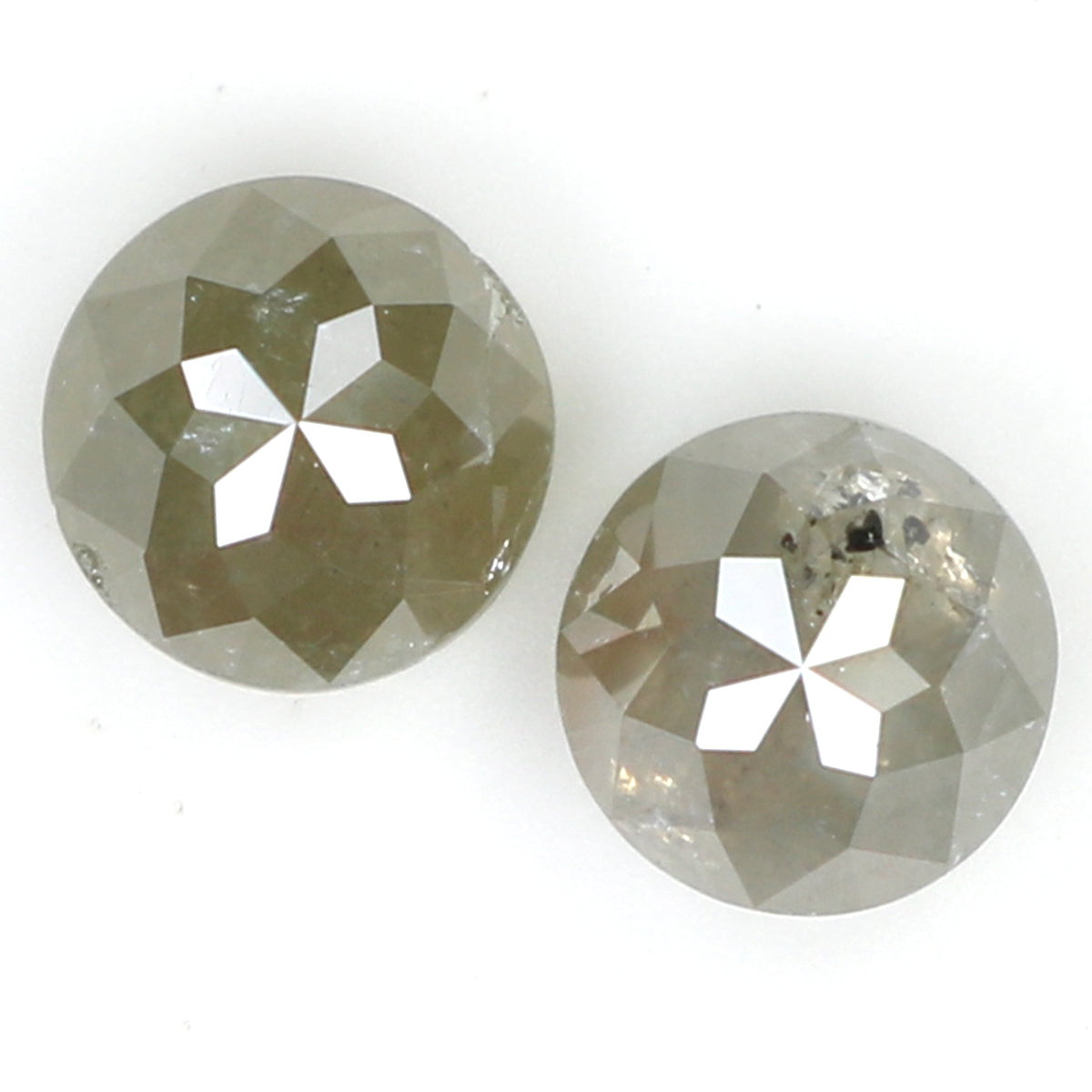 1.14 CT Natural Loose Round Rose Cut Diamond Grey Color Round Cut Diamond 4.70 MM Natural Loose Diamond Round Rose Cut Shape Diamond LQ6334