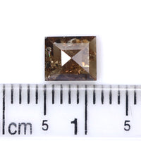 Natural Loose Square Diamond Brown Color 0.85 CT 6.30 MM Square Shape Rose Cut Diamond L7436