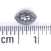 Natural Loose Marquise Salt And Pepper Diamond Black Grey Color 0.39 CT 5.70 MM Marquise Shape Rose Cut Diamond L8833
