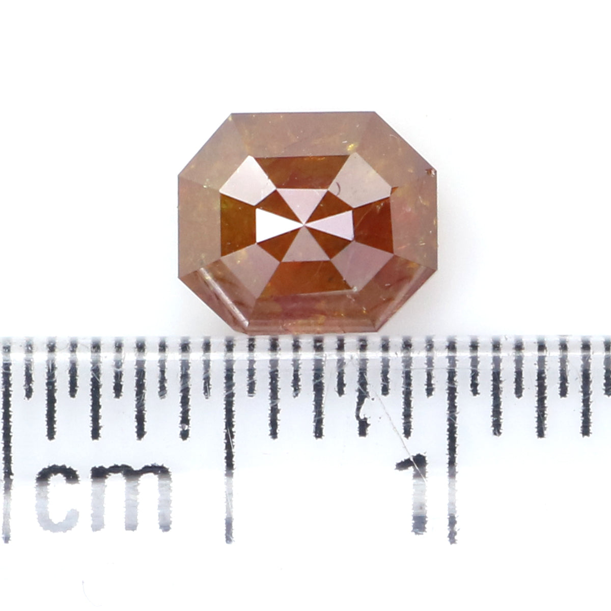 0.94 CT Natural Loose Emerald Shape Diamond Brown Color Emerald Diamond 5.85 MM Natural Loose Brown Emerald Shape Rose Cut Diamond LQ9192