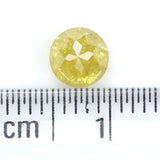 Natural Loose Rose Cut Yellow Color Diamond 0.75 CT 5.30 MM Round Rose Cut Shape Diamond L917
