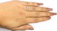 Natural Loose Hexagon Salt And Pepper Diamond Black Grey Color 1.19 CT 7.50 MM Hexagon Shape Rose Cut Diamond KDL1102
