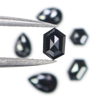 Natural Loose Mix Shape Black Color Diamond 0.98 CT 5.03 MM Mix Shape Rose Cut Diamond KDL2701