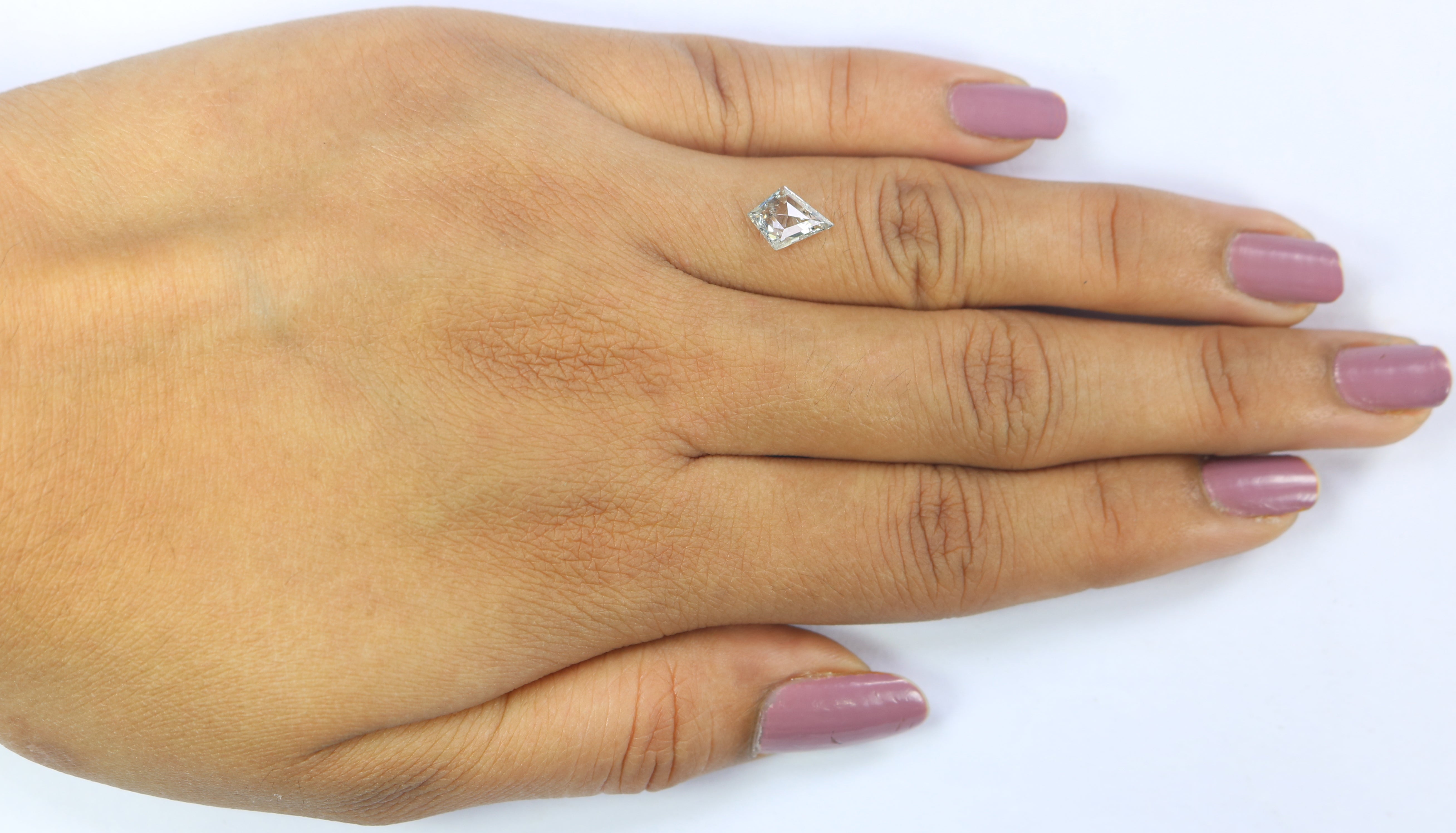 0.77 CT Natural Loose Kite Shape Diamond White - G Color Kite Cut Diamond 8.80 MM Natural Diamond White - G Kite Rose Cut Diamond QL2681