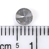 Natural Loose Round Salt And Pepper Diamond Black Grey Color 0.36 CT 4.45 MM Round Brilliant Cut Diamond L1962