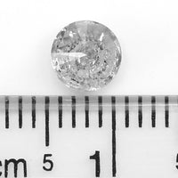 Natural Loose Round White Milky Color Diamond 0.55 CT 5.40 MM Round Shape Brilliant Cut Diamond L7401
