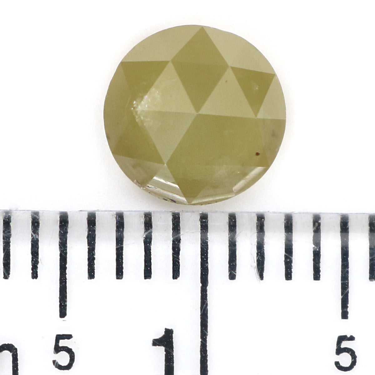 1.01 CT Natural Loose Round Rose Cut Diamond Green Color Round Shape Diamond 6.50 MM Natural Loose Green Color Round Rose Cut Diamond KQ645