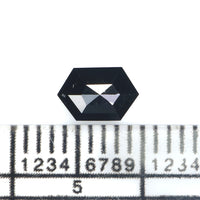 Natural Loose Hexagon Diamond, Hexagon Black Color Diamond, Natural Loose Diamond, Hexagon Rose Cut Diamond 0.45 CT Hexagon Shape KR2640