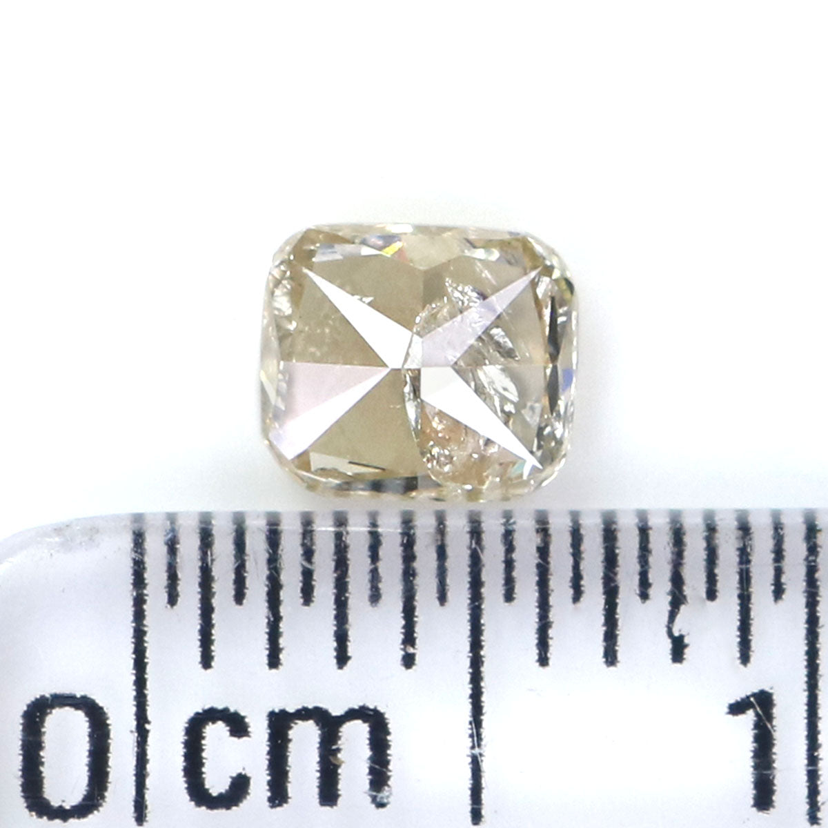 0.44 CT Natural Loose Cushion Shape Diamond Grey Color Cushion Cut Diamond 4.70 MM Natural Yellow Color Cushion Brilliant Cut Diamond KQ981