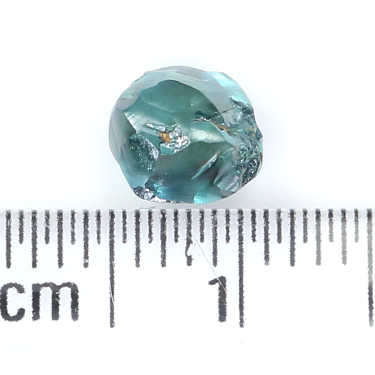 1.36 CT Natural Loose Rough Shape Diamond Blue Color Rough Cut Diamond 6.30 MM Natural Loose Blue Diamond Rough Irregular Cut Diamond QL2343