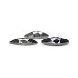 Natural Loose Marquise Salt And Pepper Diamond Black Grey Color 0.97 CT 6.32 MM Marquise Shape Rose Cut Diamond KDL2559