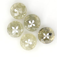 Natural Loose Rose Cut Diamond Grey Color 1.15 CT 3.50 MM Round Rose Cut Shape Diamond KR1293