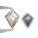Natural Loose Kite Diamond, Salt And Pepper Kite Diamond, Natural Loose Diamond, Kite Rose Cut Diamond, Kite Cut, 0.89 CT Kite Shape L2742