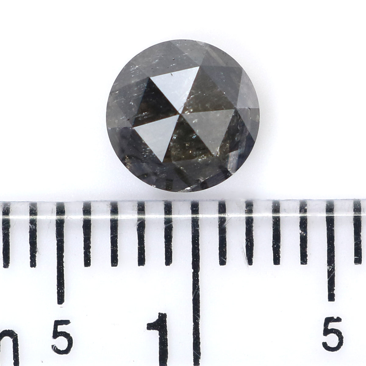 0.97 CT Natural Loose Round Rose Cut Diamond Salt And Pepper Round Shape Diamond 5.60 MM Natural Loose Diamond Round Rose Cut Diamond LQ7788
