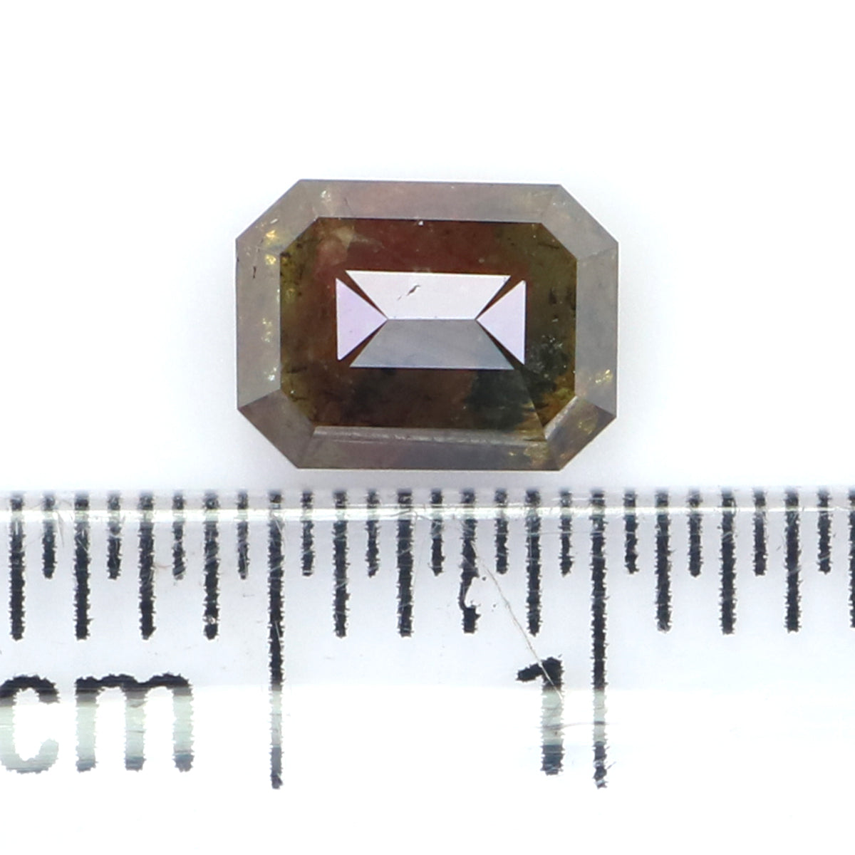 Natural Loose Emerald Shape Brown Color Diamond 0.79 CT 5.90 MM Rose Cut Diamond L338