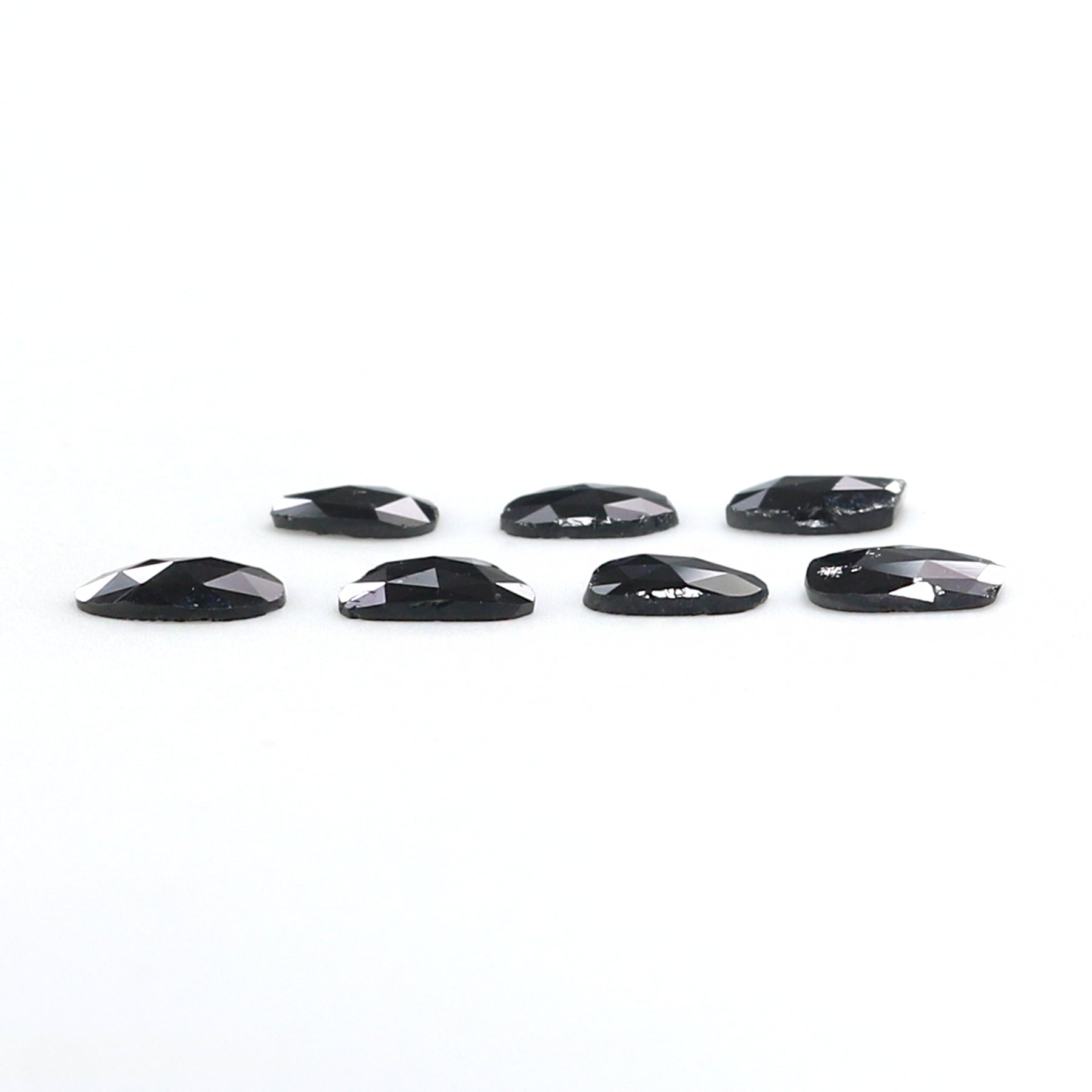 1.55 CT Natural Loose Slice Shape Diamond Black Color Slice Cut Diamond 5.10 MM Natural Loose Black Color Slice Rose Cut Diamond LQ2596
