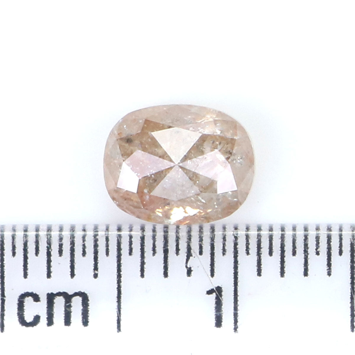 Natural Loose Oval Diamond Light Brown Color 1.21 CT 6.50 MM Oval Rose Cut Shape Diamond L2506