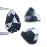 Natural Loose Slice Black Color Diamond 1.27 CT 8.04 MM Slice Shape Rose Cut Diamond L2614