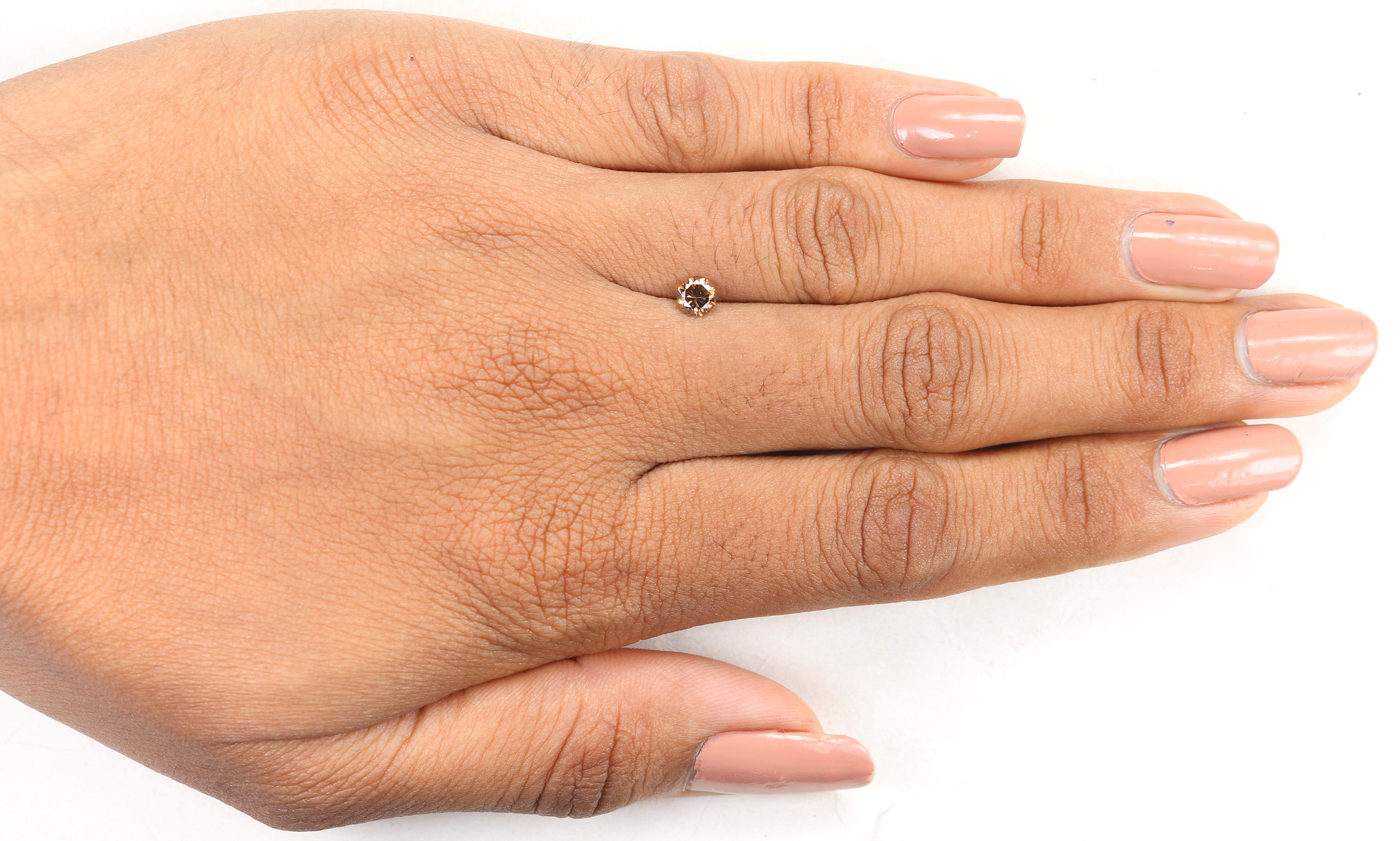 0.32 Ct Natural Loose Round Shape Diamond Brown Color Round Cut Diamond 4.30 MM Natural Loose Brown Color Round Brilliant Cut Diamond LQ486