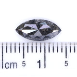 1.16 CT Natural Loose Marquise Shape Diamond Salt And Pepper Marquise Rose Cut Diamond 10.90 MM Black Grey Color Marquise Cut Diamond LQ2167