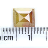Natural Loose Square Yellow Brown Color Diamond 1.81 CT 7.40 MM Square Shape Rose Cut Diamond L6657
