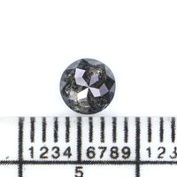 Natural Loose Round Rose Cut Diamond, Salt And Pepper Round Diamond, Natural Loose Diamond, Rose Cut Diamond, 0.51 CT Round Shape KDL2778