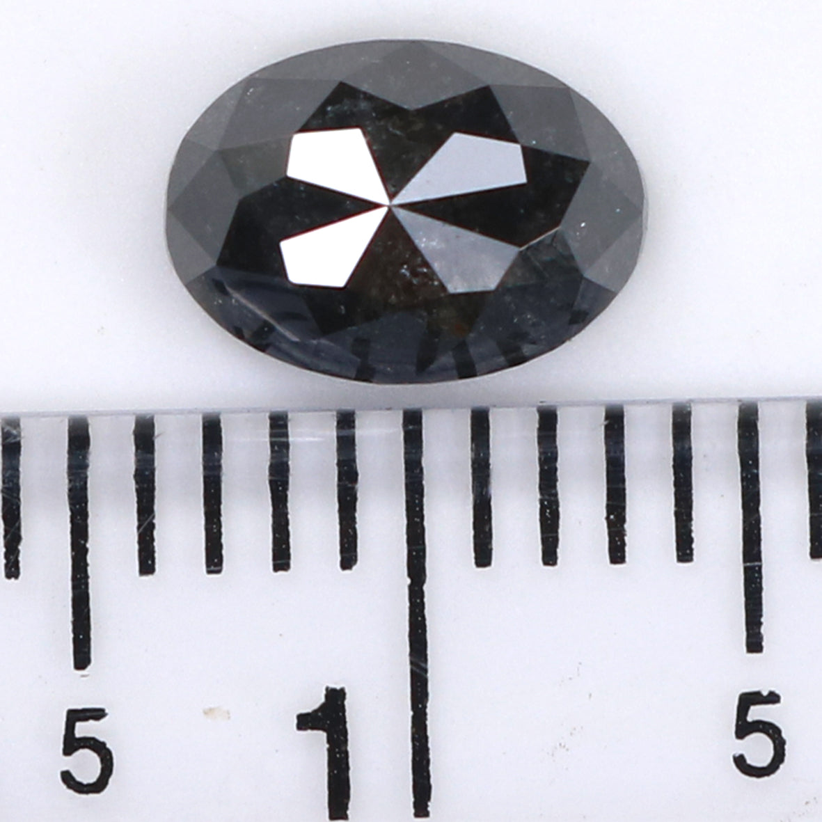 1.08 Ct Natural Loose Oval Shape Diamond Salt And Pepper Oval Cut Diamond 7.25 MM Natural Loose Diamond Oval Shape Rose Cut Diamond LQ1933