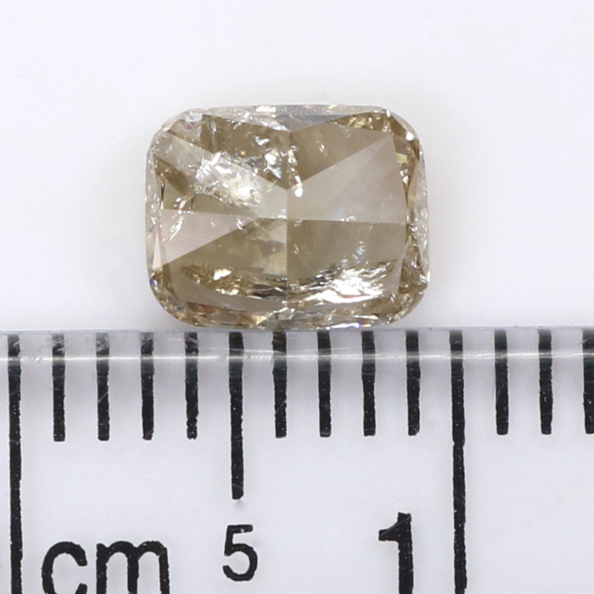 0.90 CT Natural Loose Cushion Shape Diamond Grey Color Cushion Cut Diamond 6.40 MM Natural Yellow Color Cushion Brilliant Cut Diamond LQ7407