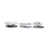 Natural Loose Slice Salt And Pepper Diamond Black Grey Color 1.09 CT 5.27 MM Slice Shape Rose Cut Diamond L2503