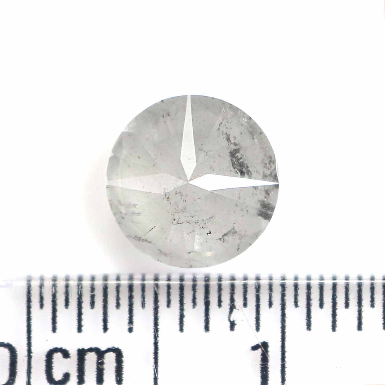 Natural Loose Round White Milky Color Diamond 1.35 CT 6.80 MM Round Shape Brilliant Cut Diamond L7869