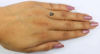 Natural Loose Pear Diamond, Salt And Pepper Pear Diamond, Natural Loose Diamond, Pear Rose Cut Diamond, 0.61 CT Pear Cut Diamond KDL2732