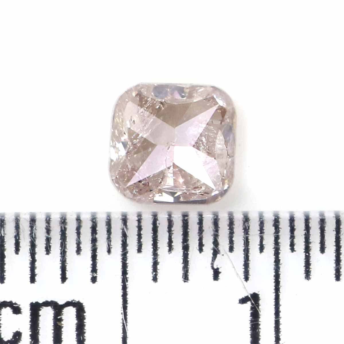 0.38 CT Natural Loose Cushion Shape Diamond Pink Color Cushion Cut Diamond 4.20 MM Natural Brown Color Cushion Brilliant Cut Diamond KQ1539