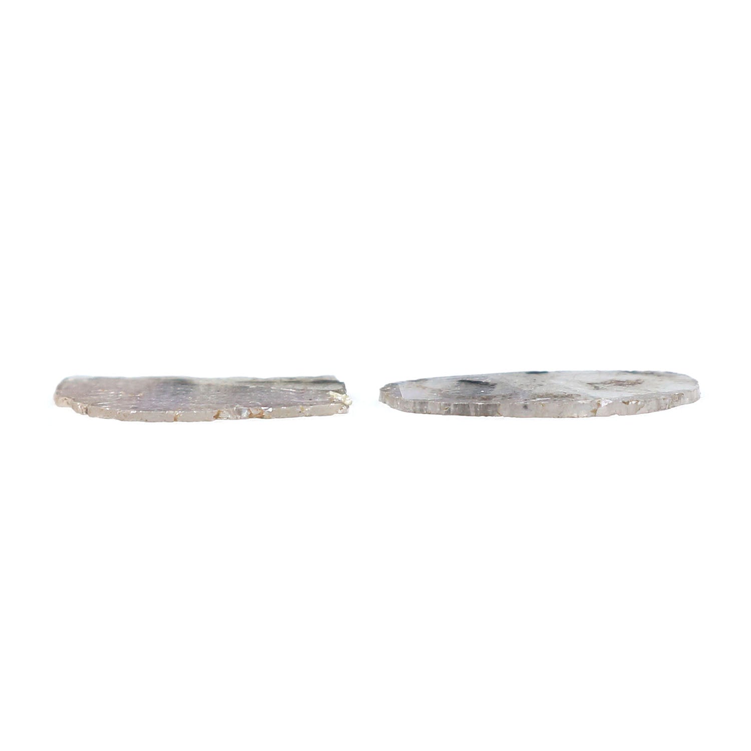 1.02 Ct Natural Loose Slice Shape Diamond Grey Color Slice Cut Diamond 10.45 MM Natural Loose Grey Color Slice Irregular Cut Diamond LQ9833