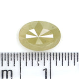 Natural Loose oval Diamond Yellow Color 0.80 CT 7.00 MM oval Rose Cut Shape Diamond L8014