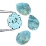 Natural Loose Slice Blue Color Diamond 1.59 CT 9.20 MM Slice Shape Rose Cut Diamond L777