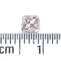 Natural Loose Radiant Pink Color Diamond 0.32 CT 3.87 MM Radiant Shape Rose Cut Diamond KR1047