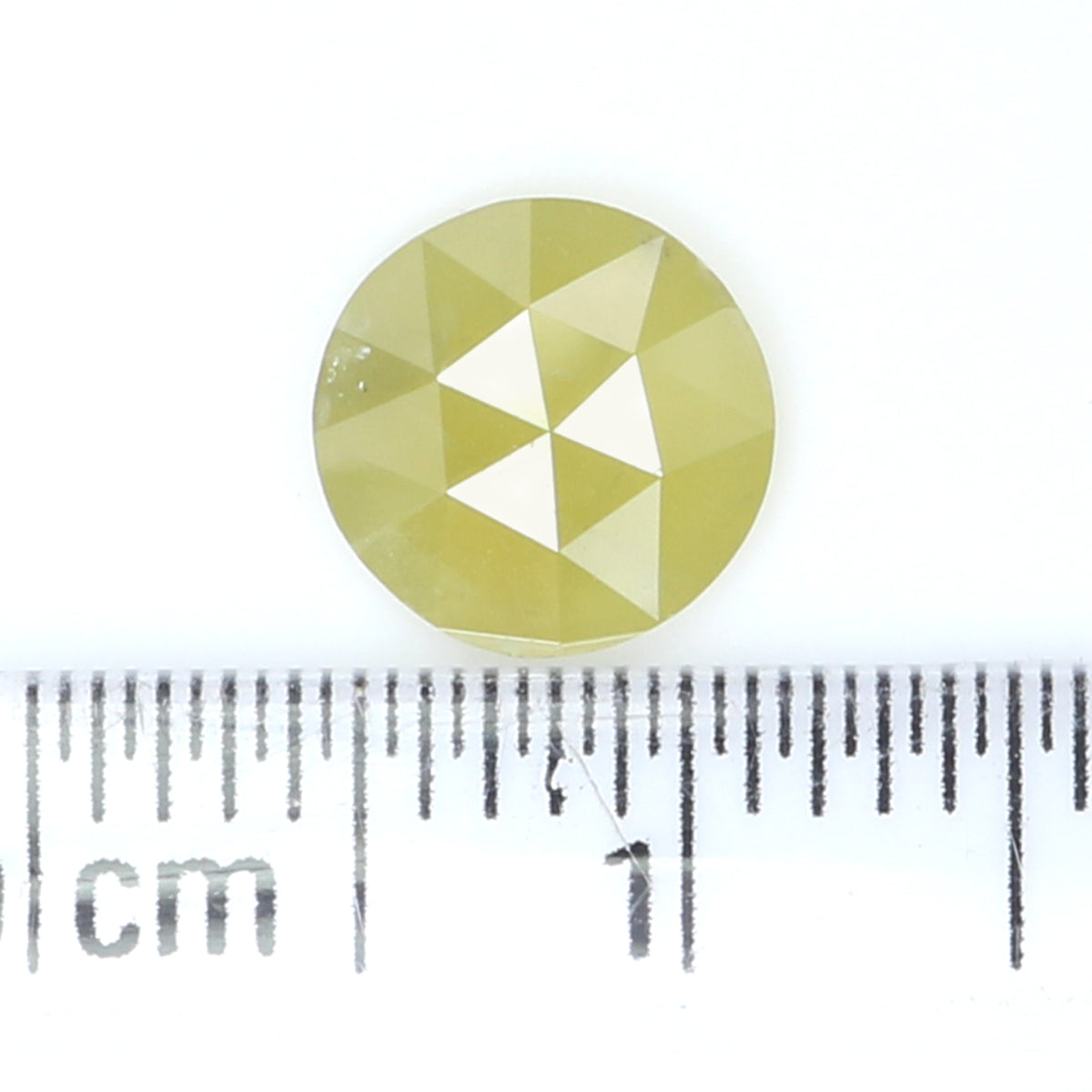 0.87 CT Natural Loose Round Rose Cut Diamond Yellow Color Round Shape Diamond 7.05 MM Natural Yellow Color Round Rose Cut Diamond LQ9828