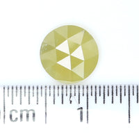 Natural Loose Rose Cut Yellow Color Diamond 0.87 CT 7.05 MM Round Rose Cut Shape Diamond L9828