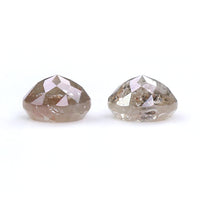 Natural Loose Round Rose Cut Grey Brown Color Diamond 0.82 CT 4.10 MM Round Rose Cut Shape Diamond L6346