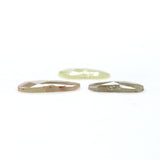 Natural Loose Slice Brown Grey Color Diamond 1.87 CT 9.69 MM Slice Shape Rose Cut Diamond L2636