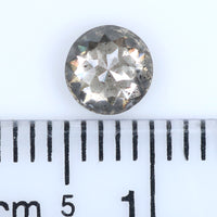 Natural Loose Rose Cut Salt And Pepper Diamond Black Grey Color 0.66 CT 5.22 MM Round Rose Cut Shape Diamond L9291