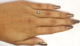 0.41 Ct Natural Loose Diamond, Emerald Cut Diamond, Blue Diamond, Polished Diamond, Rose Cut Diamond, Rustic Diamond, Antique Diamond KR2371