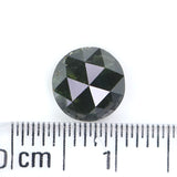 Natural Loose Rose Cut Green Color Diamond 1.78 CT 7.20 MM Round Rose Cut Shape Diamond L5769