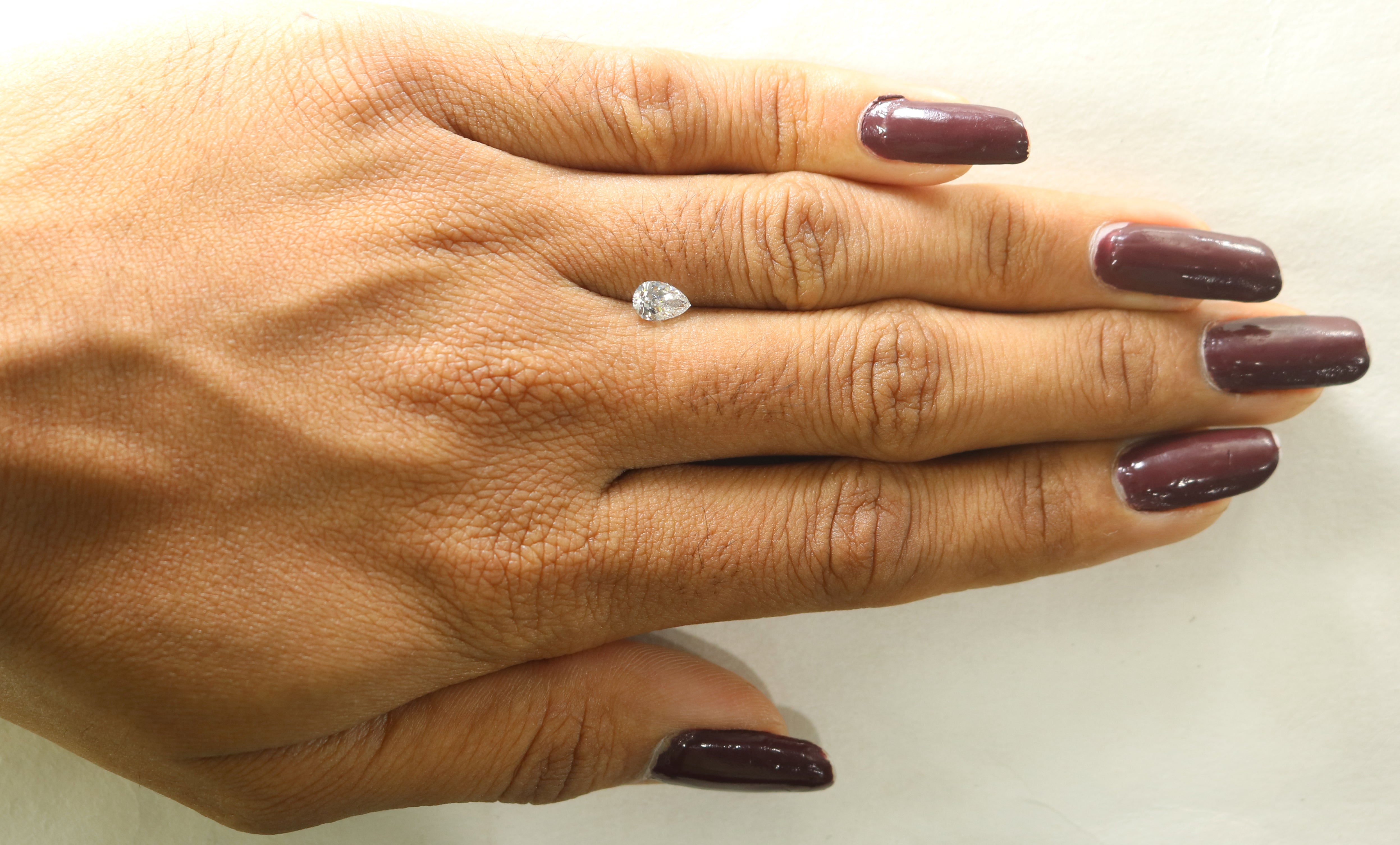 0.51 CT Natural Loose Pear Shape Diamond White - G Color Pear Cut Diamond 6.85 MM Natural Diamond White -G Pear Brilliant Cut Diamond QL9755
