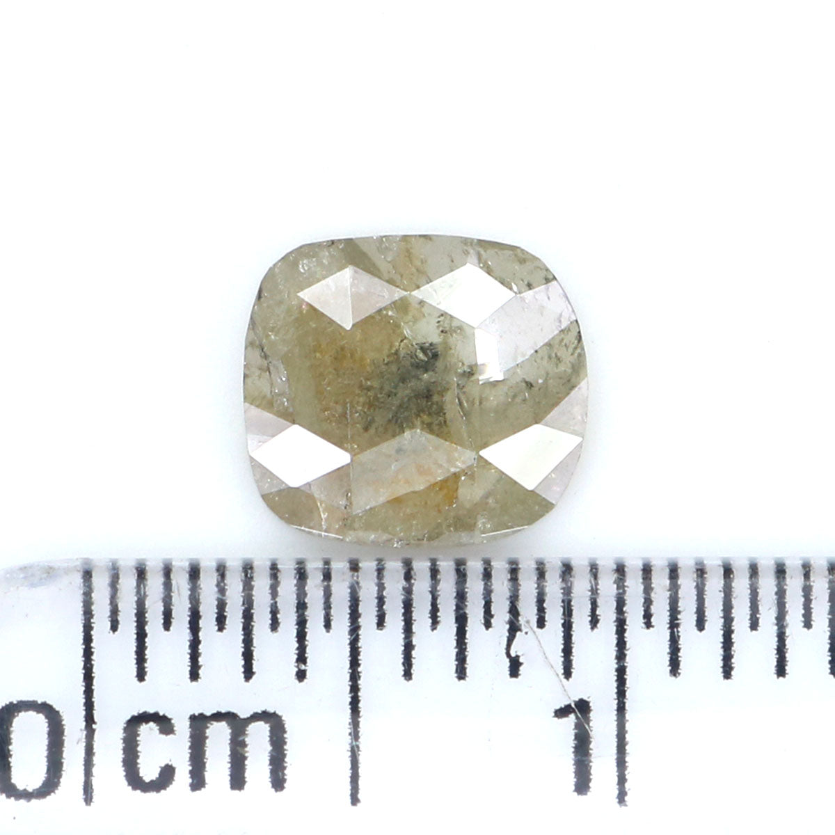 0.70 CT Natural Loose Cushion Shape Diamond Grey Color Cushion Rose Cut Diamond 6.60 MM Natural Cushion Shape Grey Color Diamond LQ7126