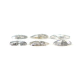 Natural Loose Slice Salt And Pepper Diamond Black Grey Color 1.10 CT 4.90 MM Slice Shape Rose Cut Diamond L2526