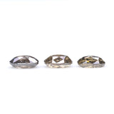 Natural Loose Oval Salt And Pepper Diamond Brown Color 0.72 CT 4.35 MM Oval Rose Cut Shape Diamond L592