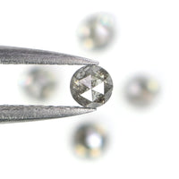Natural Loose Round Rose Cut Diamond, Salt And Pepper Round Diamond, Natural Loose Diamond, Rose Cut Diamond, 1.08 CT Round Shape L2786